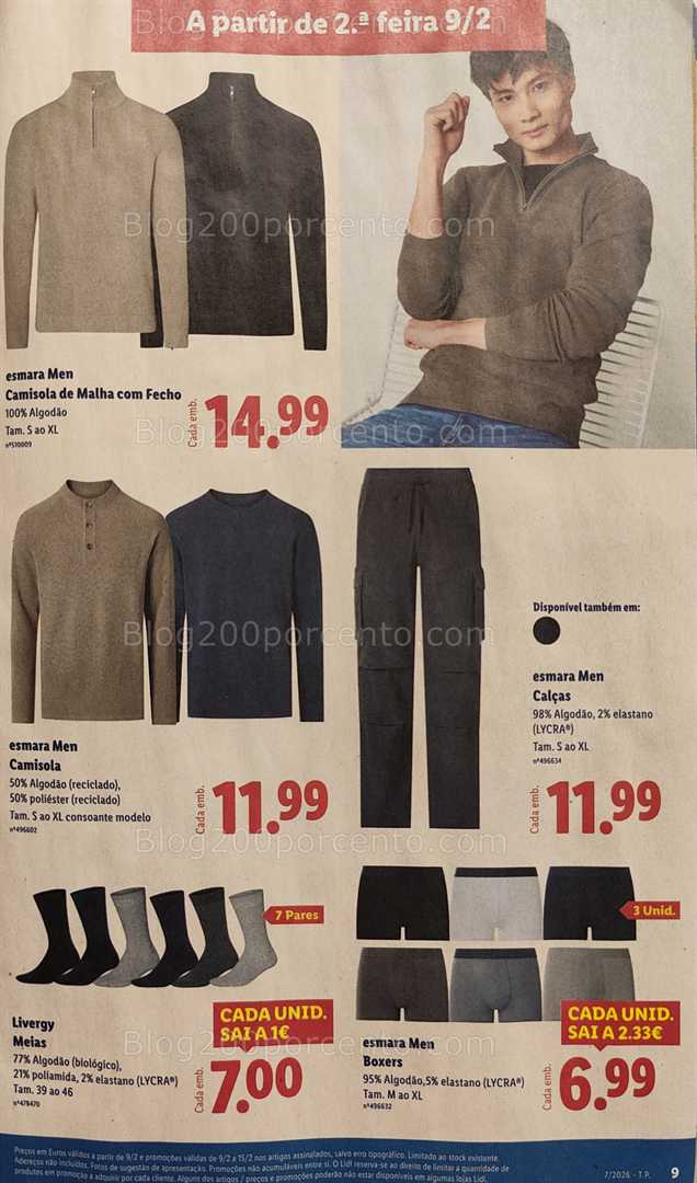 Antevisão Folheto LIDL Bazar Promoções de 9 a 19 fevereiro