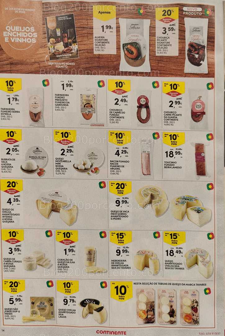 Antevisão Folheto CONTINENTE Promoções 10 a 16 fevereiro