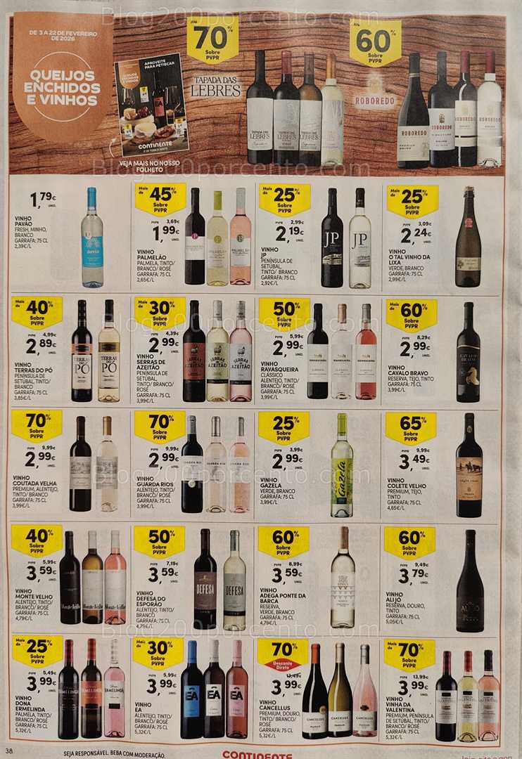 Antevisão Folheto CONTINENTE Promoções 10 a 16 fevereiro