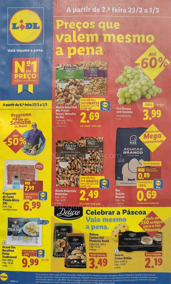 Antevisão Folheto LIDL Promoções de 23 fevereiro a 1 março
