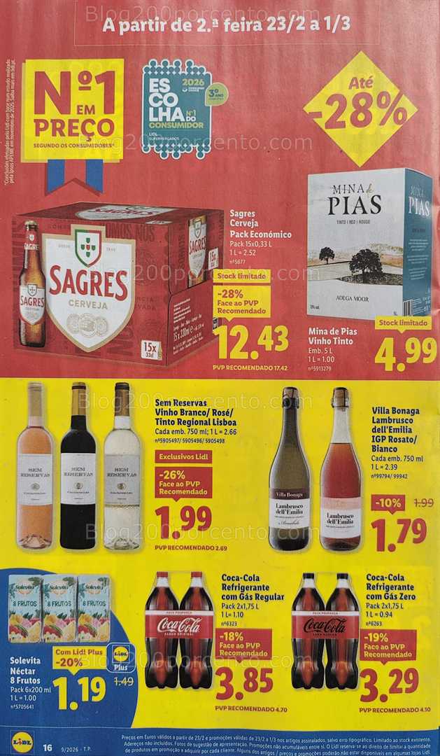 Antevisão Folheto LIDL Promoções de 23 fevereiro a 1 março