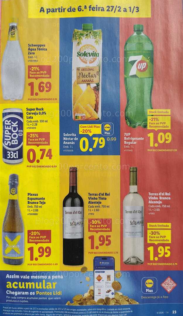 Antevisão Folheto LIDL Promoções de 23 fevereiro a 1 março