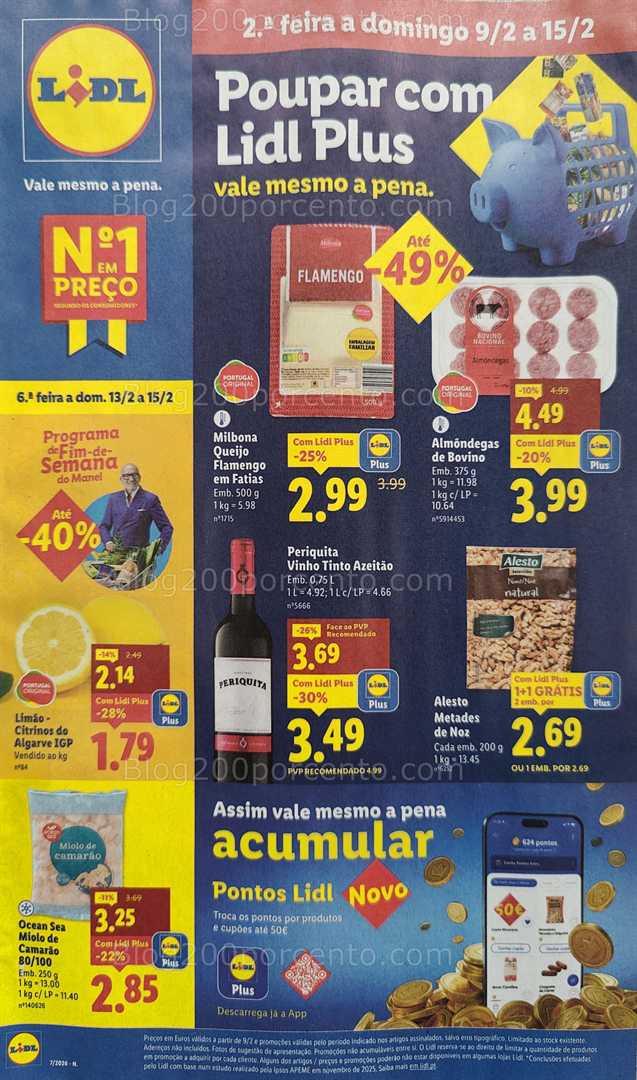 Antevisão Folheto LIDL Promoções de 9 a 15 fevereiro