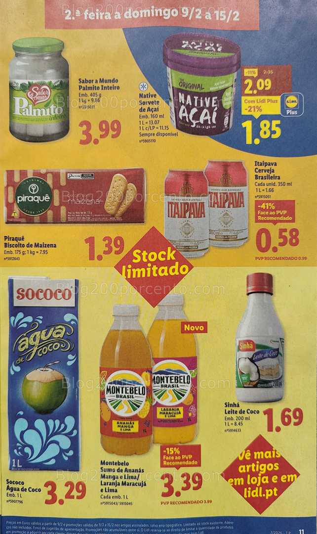 Antevisão Folheto LIDL Promoções de 9 a 15 fevereiro