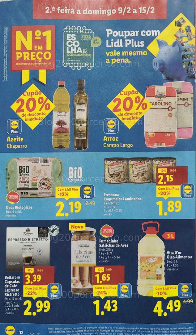 Antevisão Folheto LIDL Promoções de 9 a 15 fevereiro