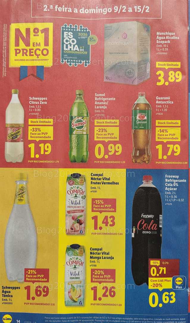 Antevisão Folheto LIDL Promoções de 9 a 15 fevereiro