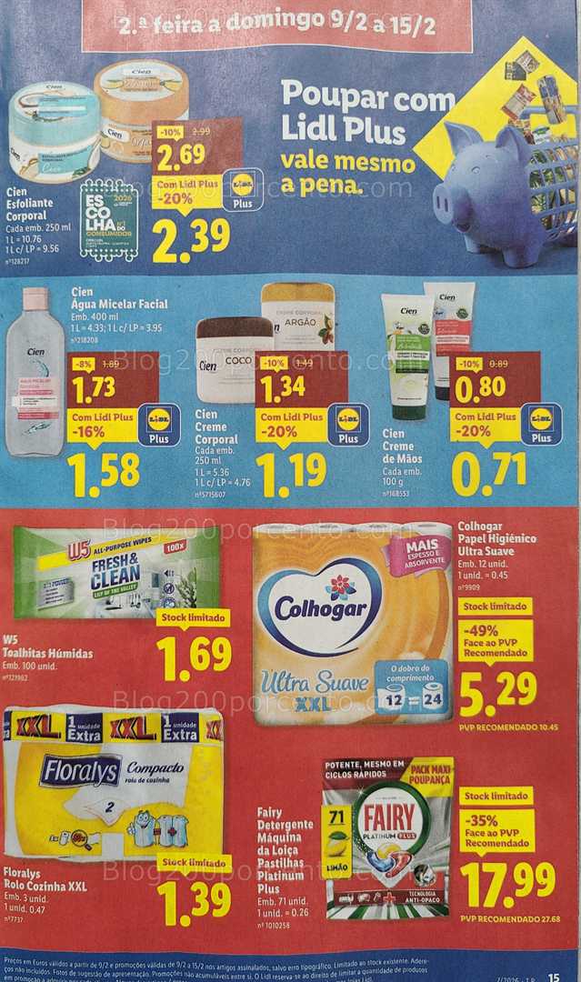 Antevisão Folheto LIDL Promoções de 9 a 15 fevereiro