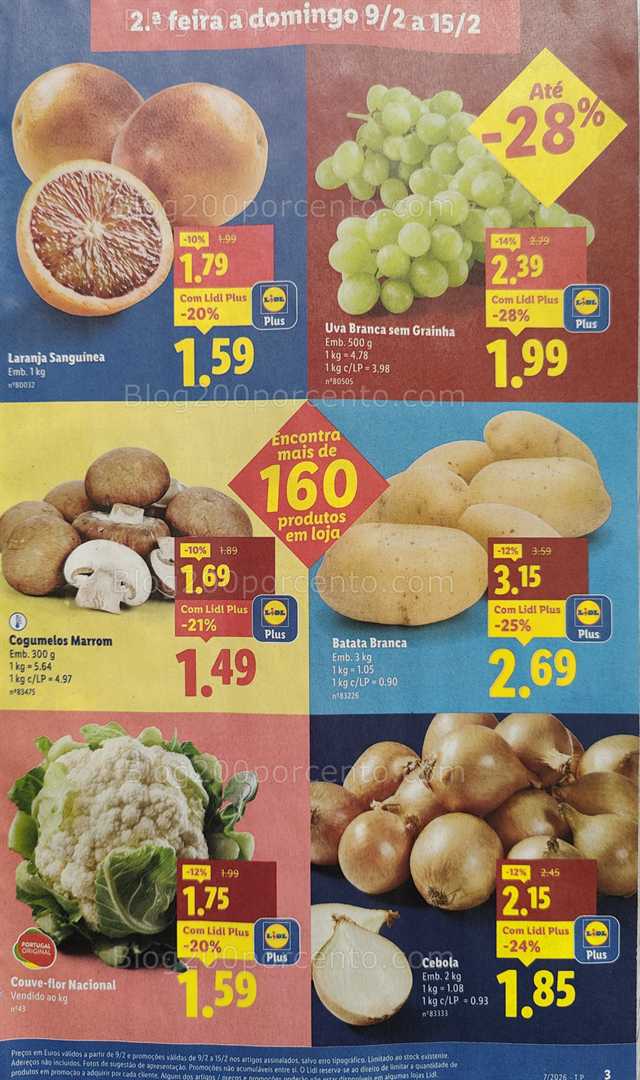 Antevisão Folheto LIDL Promoções de 9 a 15 fevereiro