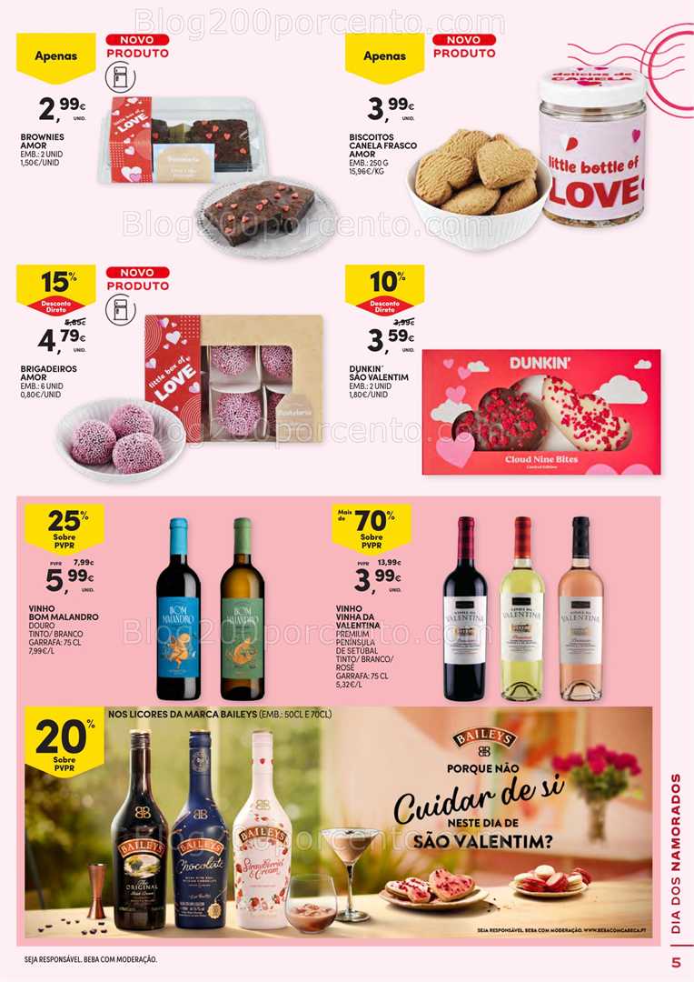 Antevisão Folheto CONTINENTE Dia dos Namorados Promoções de 3 a 14 fevereiro