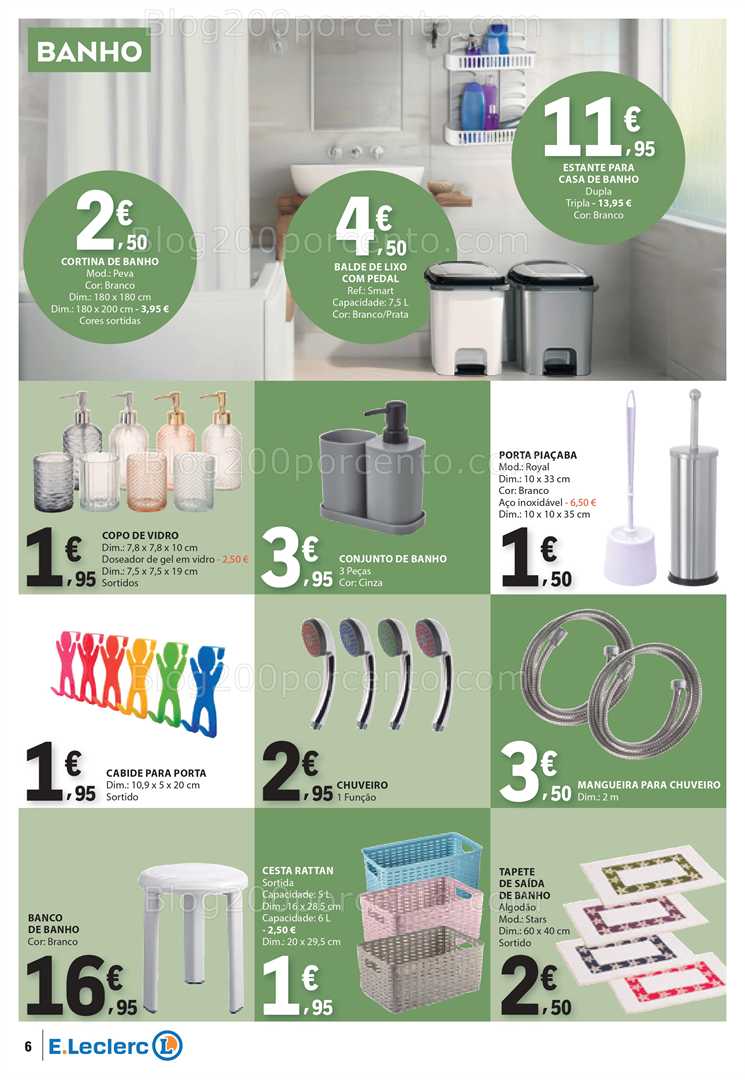 Antevisão Folheto E-LECLERC Bazar Promoções de 12 a 25 fevereiro