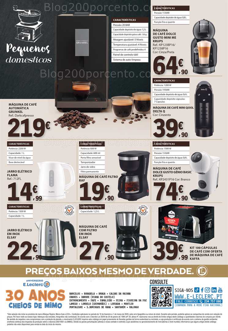Antevisão Folheto E-LECLERC Bolachas e Bebidas Quentes Promoções de 18 fevereiro a 1 março