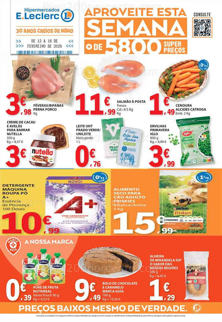 Antevisão Folheto E-LECLERC Promoções de 12 a 18 fevereiro