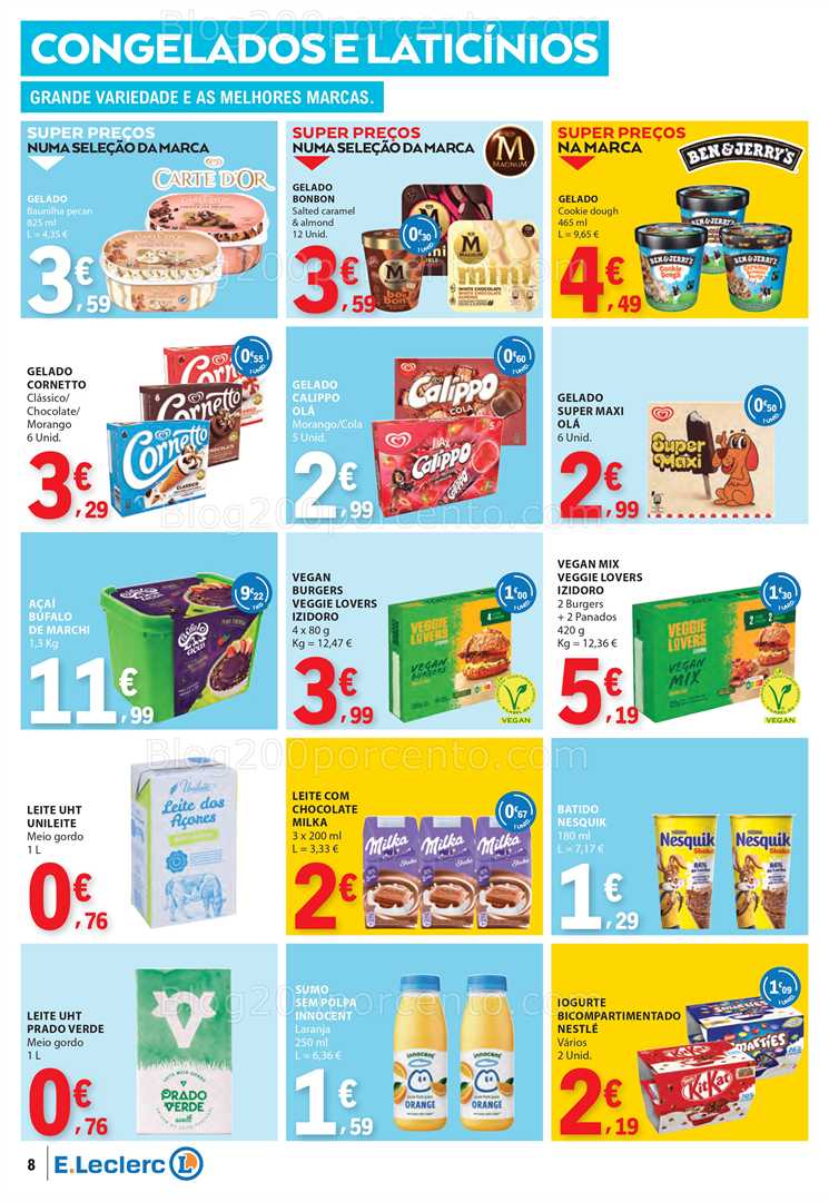 Antevisão Folheto E-LECLERC Promoções de 12 a 18 fevereiro