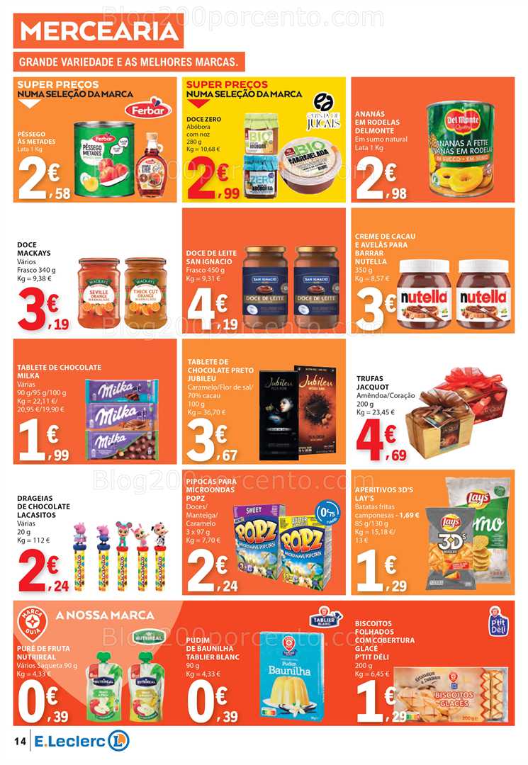 Antevisão Folheto E-LECLERC Promoções de 12 a 18 fevereiro