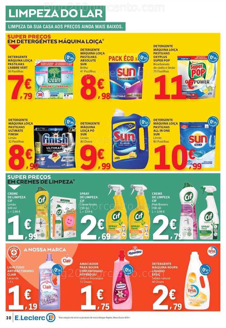 Antevisão Folheto E-LECLERC Promoções de 12 a 18 fevereiro