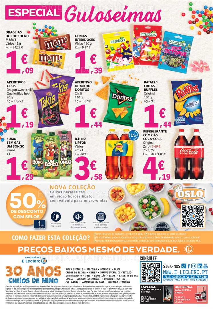 Antevisão Folheto E-LECLERC Promoções de 12 a 18 fevereiro
