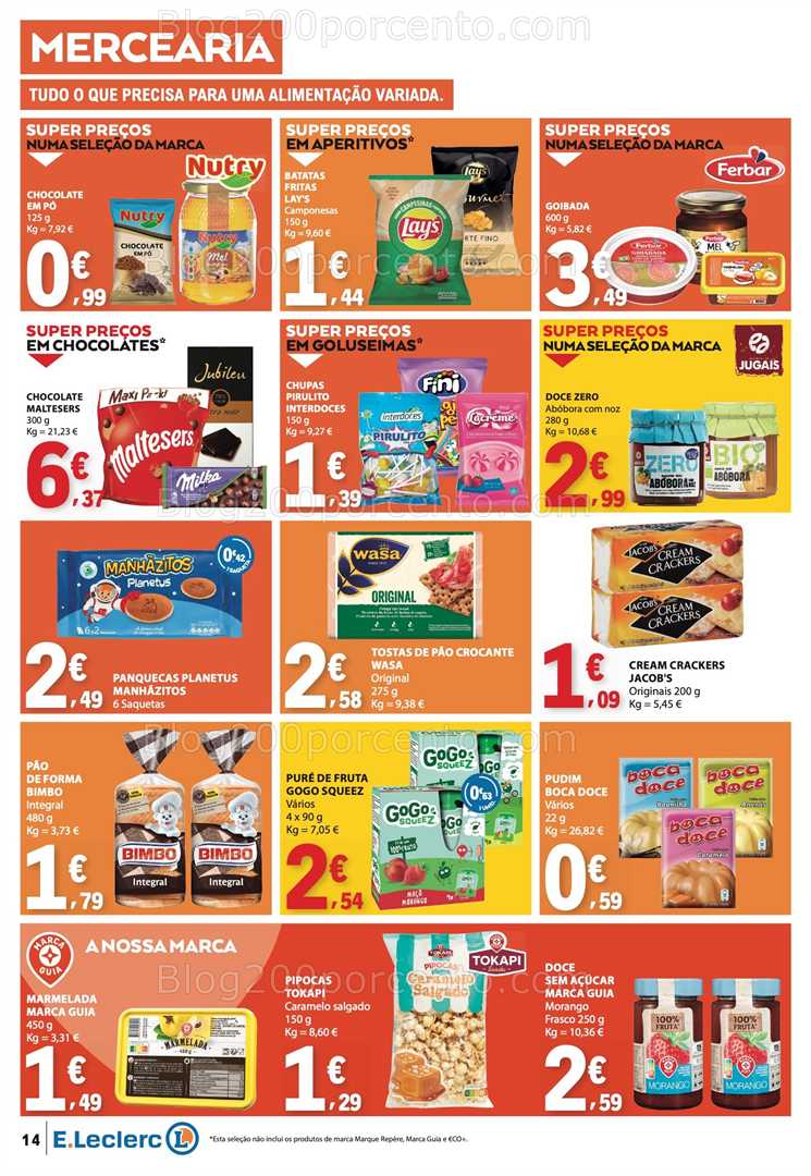 Antevisão Folheto E-LECLERC Promoções de 5 a 11 fevereiro