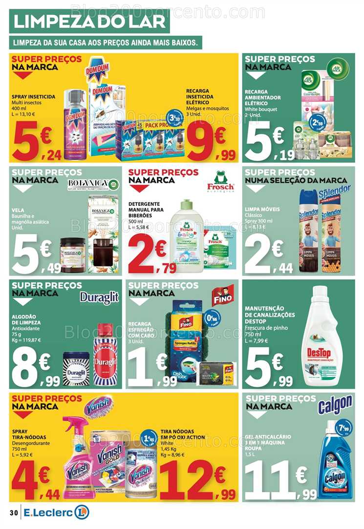 Antevisão Folheto E-LECLERC Promoções de 5 a 11 fevereiro