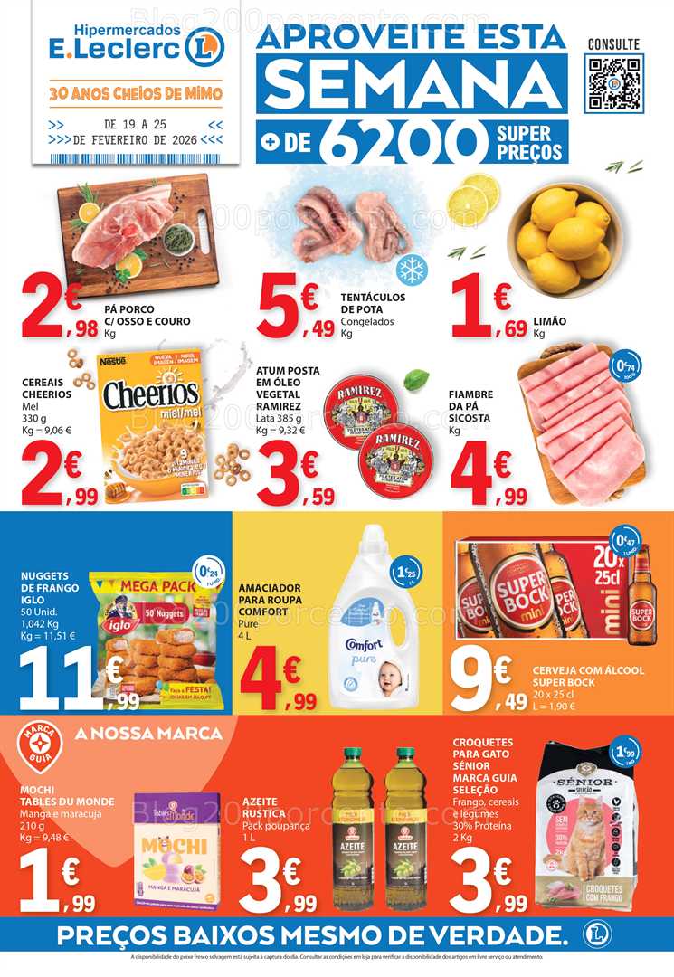 Antevisão Folheto E-LECLERC Promoções de 19 a 25 fevereiro