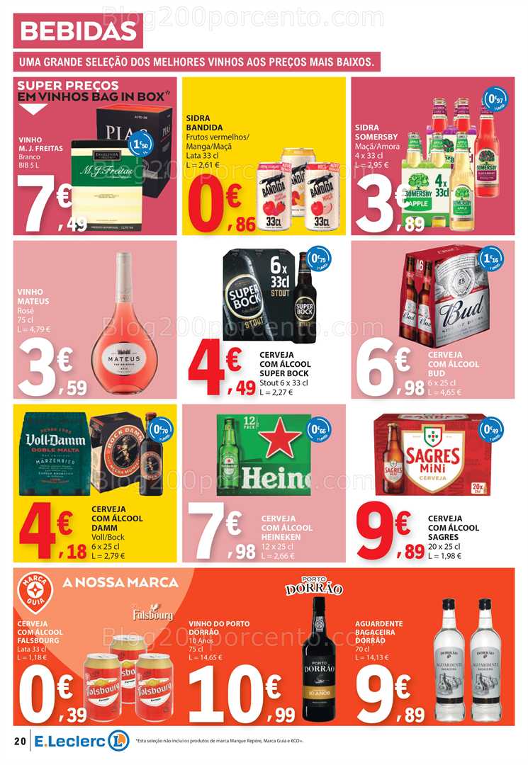 Antevisão Folheto E-LECLERC Promoções de 19 a 25 fevereiro