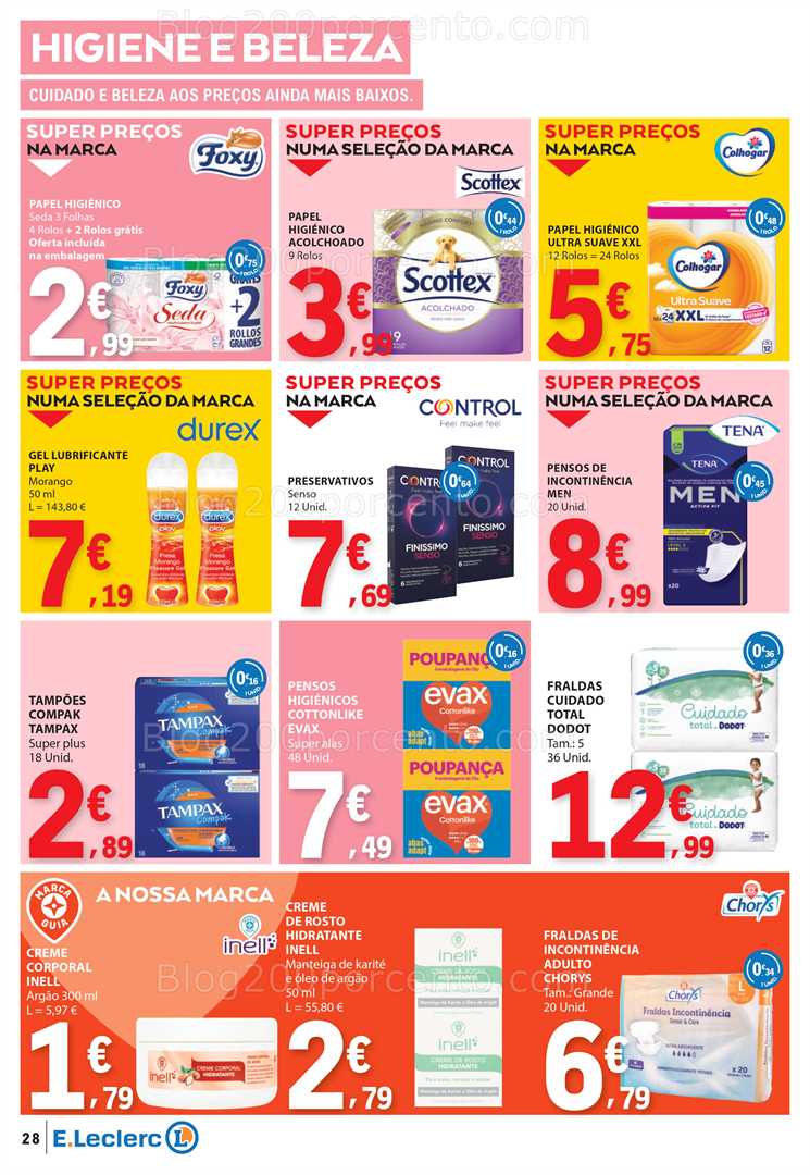 Antevisão Folheto E-LECLERC Promoções de 19 a 25 fevereiro