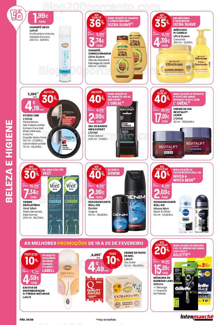Antevisão Folheto INTERMARCHÉ Contact Promoções de 19 a 25 fevereiro
