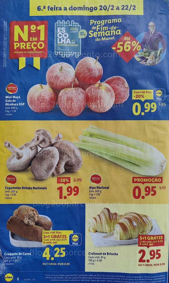 Antevisão Folheto LIDL Promoções Fim de Semana - 20 a 22 fevereiro