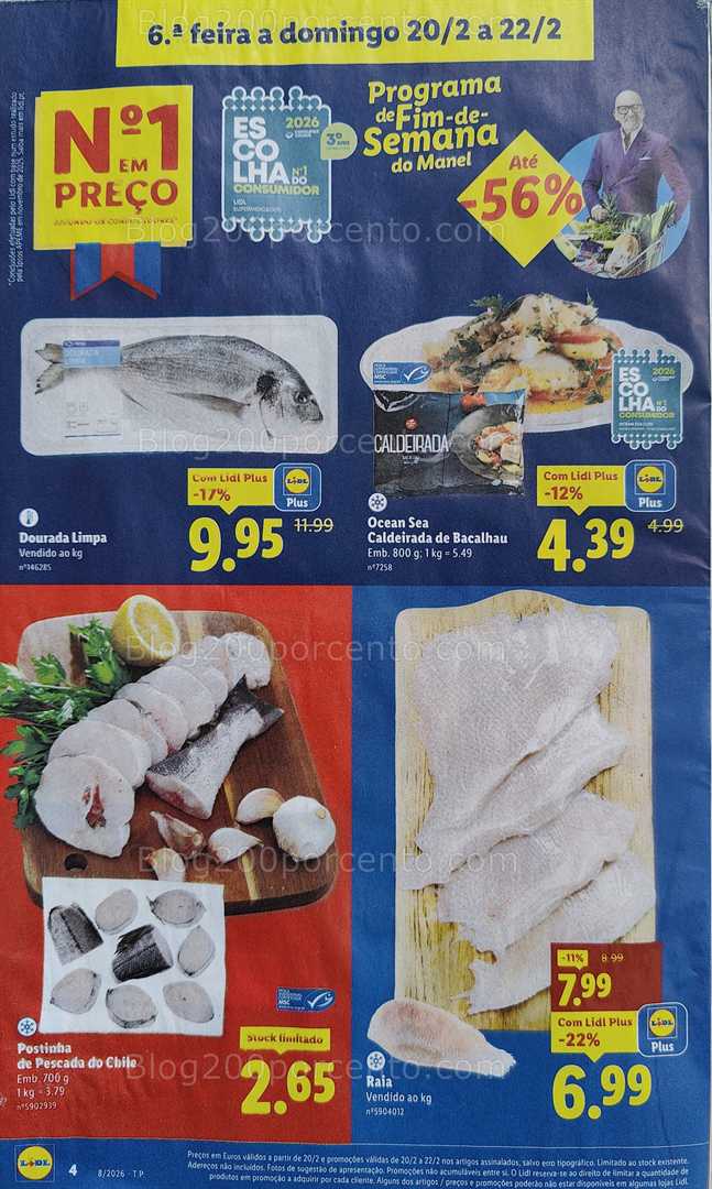 Antevisão Folheto LIDL Promoções Fim de Semana - 20 a 22 fevereiro