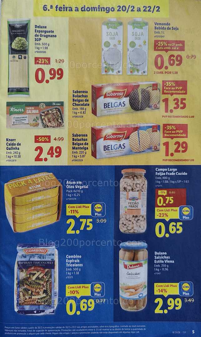 Antevisão Folheto LIDL Promoções Fim de Semana - 20 a 22 fevereiro