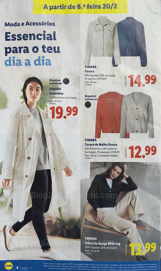 Antevisão Folheto LIDL Promoções Fim de Semana - 20 a 22 fevereiro