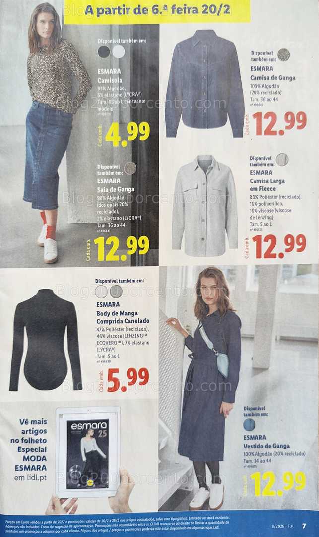 Antevisão Folheto LIDL Promoções Fim de Semana - 20 a 22 fevereiro