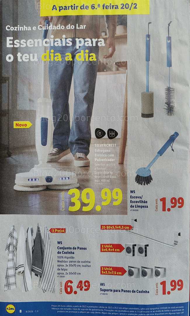 Antevisão Folheto LIDL Promoções Fim de Semana - 20 a 22 fevereiro