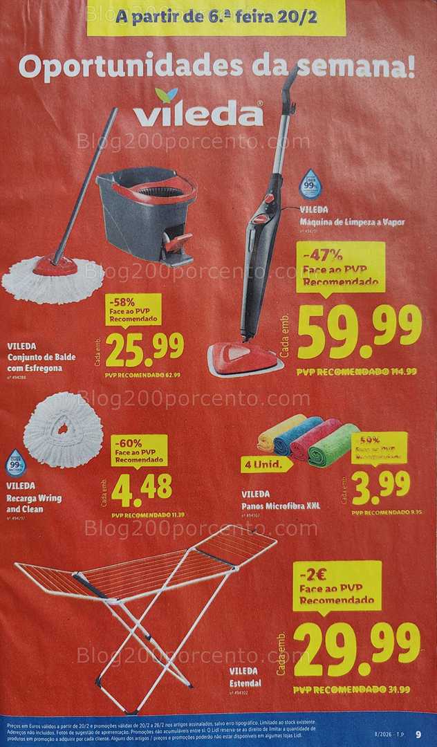 Antevisão Folheto LIDL Promoções Fim de Semana - 20 a 22 fevereiro