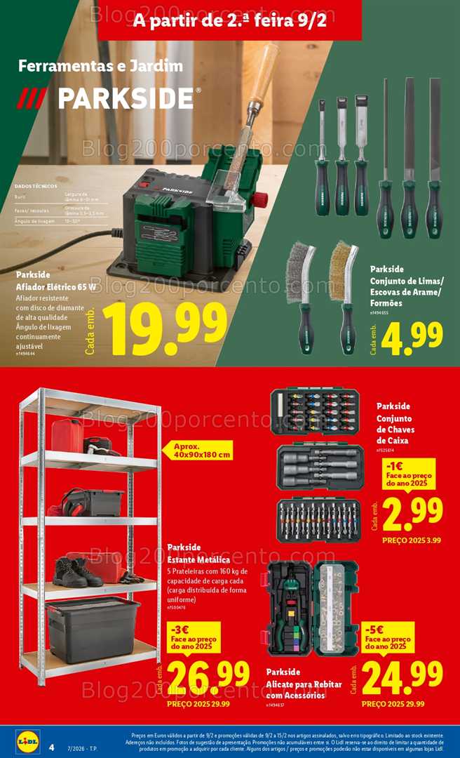 Antevisão Folheto LIDL Bazar Promoções 9 a 19 fevereiro - Edição Digital