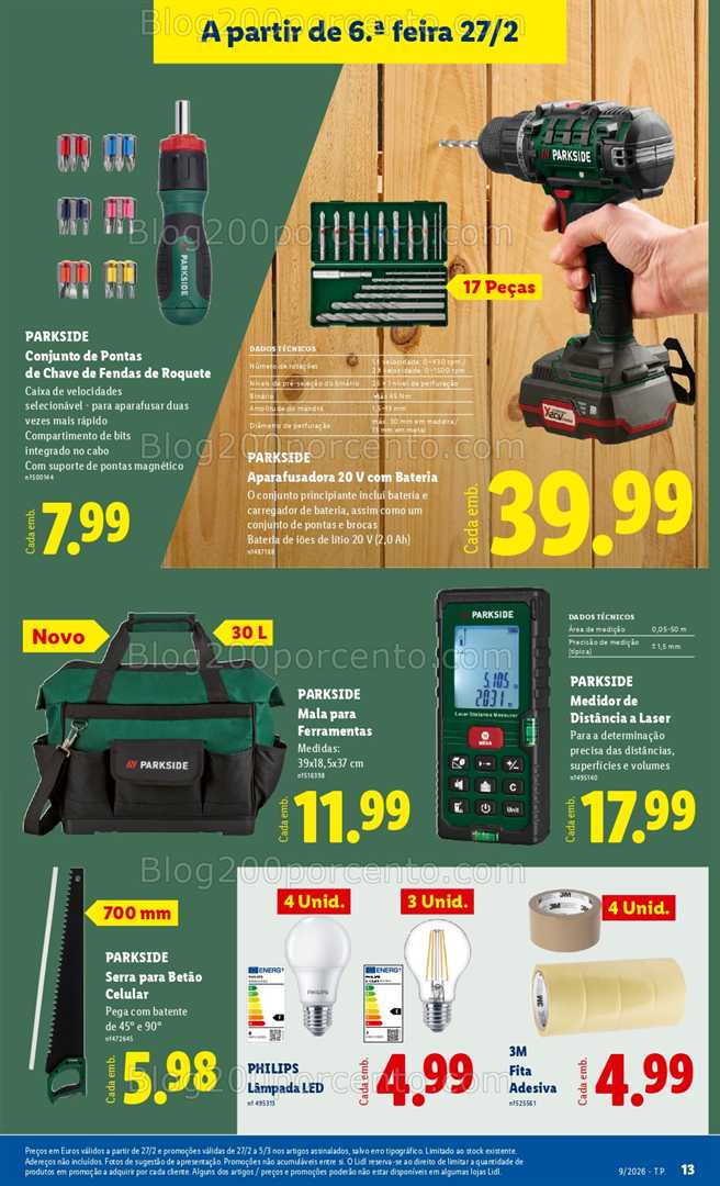 Antevisão Folheto LIDL Bazar Promoções de 23 fevereiro a 5 março - Edição Digital