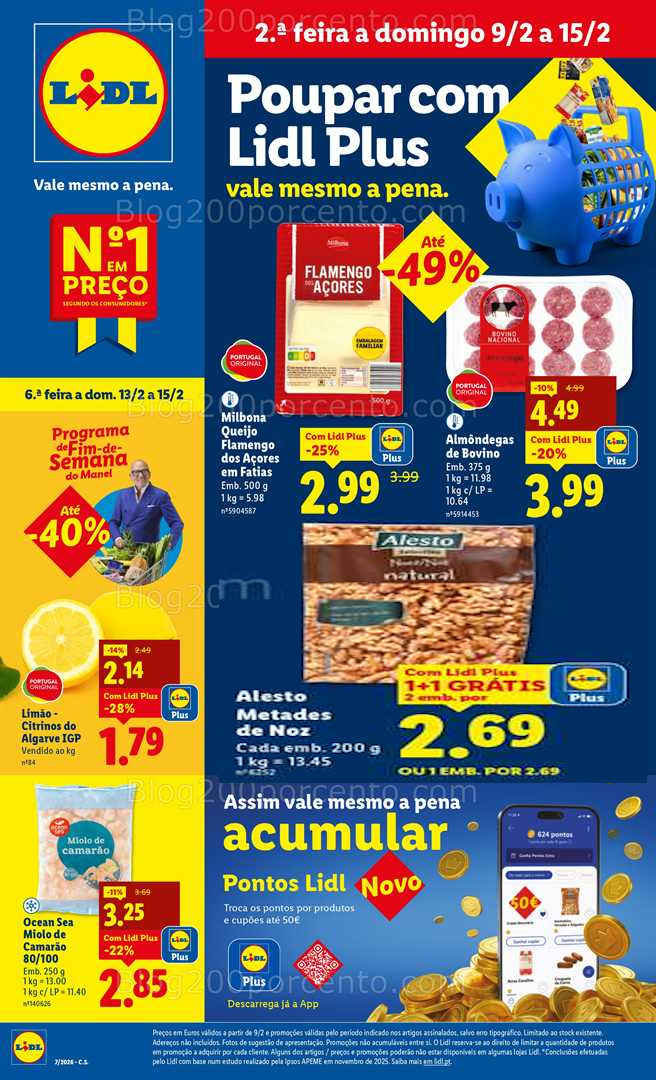 Antevisão Folheto LIDL Promoções 9 a 15 fevereiro - Edição Digital