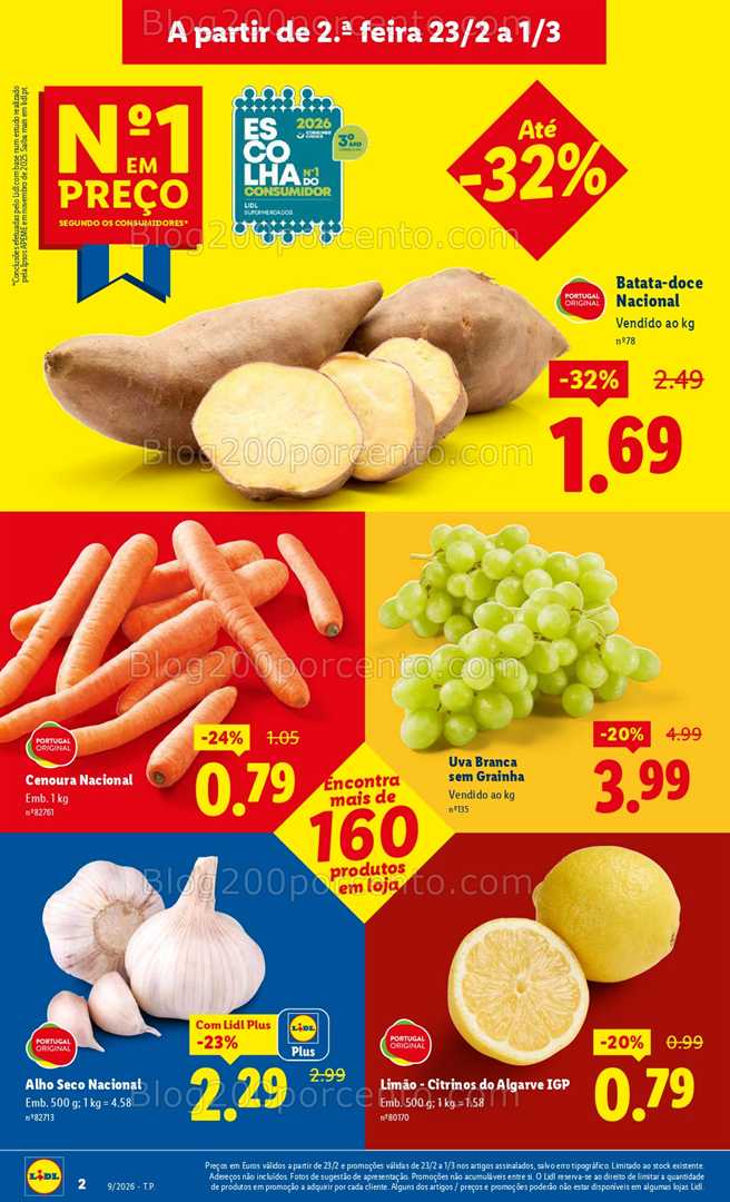 Antevisão Folheto LIDL Frescos Promoções de 23 fevereiro a 1 março