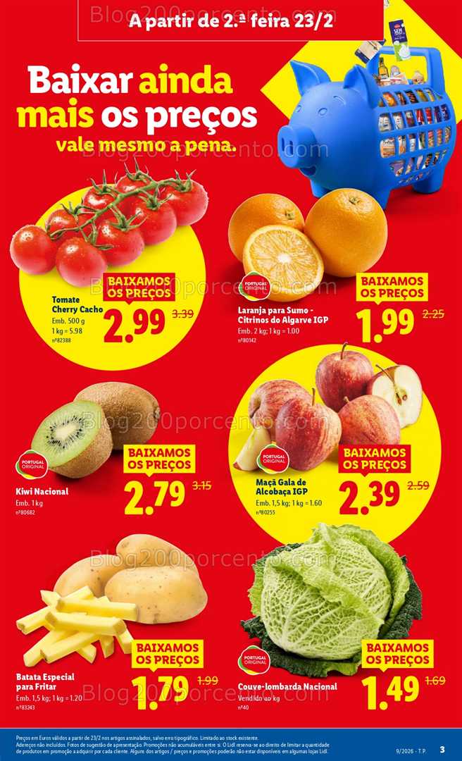 Antevisão Folheto LIDL Frescos Promoções de 23 fevereiro a 1 março