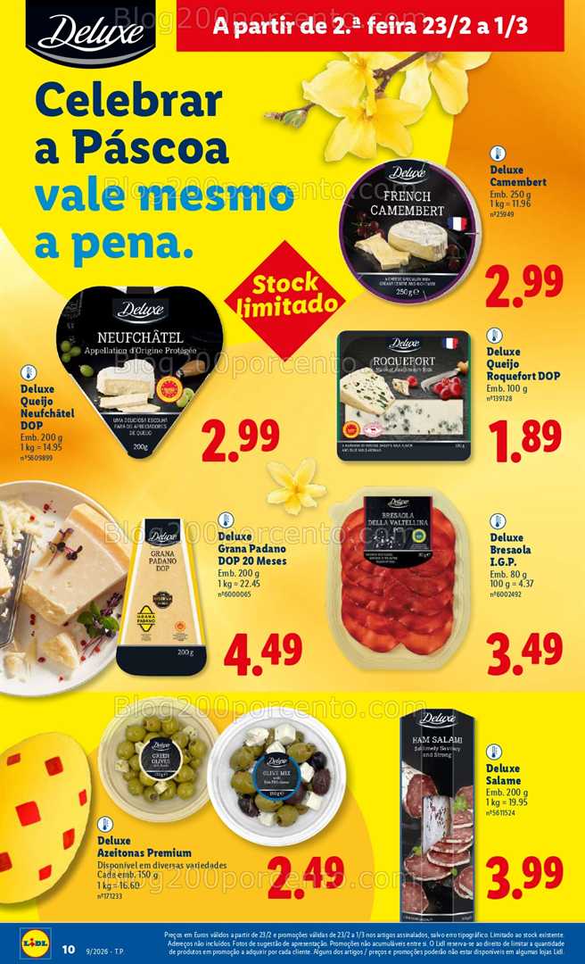 Antevisão Folheto LIDL Especial Páscoa Promoções de 23 fevereiro a 1 março