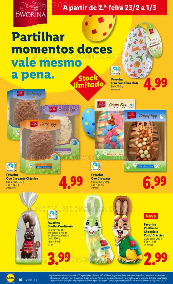 Antevisão Folheto LIDL Especial Páscoa Promoções de 23 fevereiro a 1 março