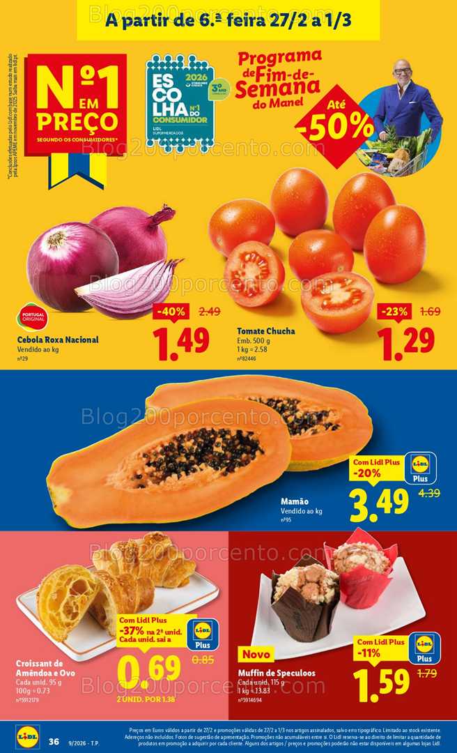 Antevisão Folheto LIDL Frescos Promoções de 23 fevereiro a 1 março