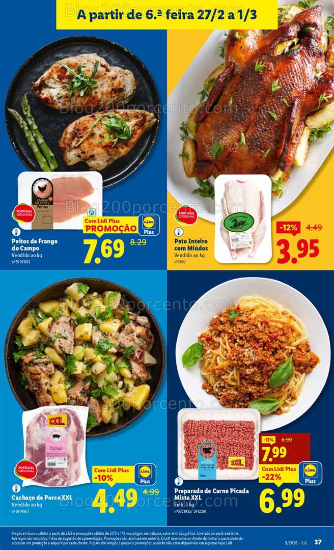 Antevisão Folheto LIDL Frescos Promoções de 23 fevereiro a 1 março