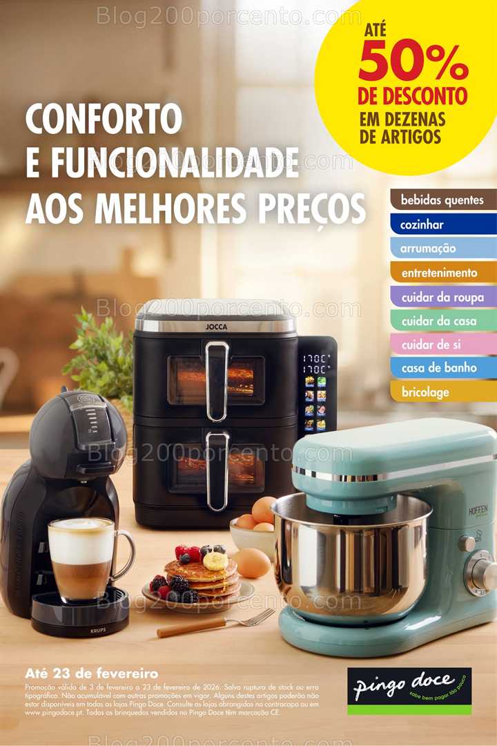 Antevisão Folheto PINGO DOCE Bazar Promoções de 3 a 23 fevereiro