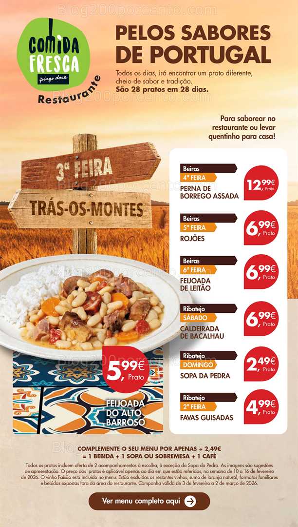 Antevisão Folheto PINGO DOCE Lojas Pequenas Promoções 10 a 16 fevereiro