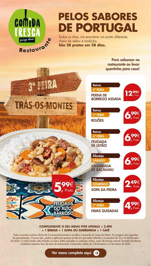 Antevisão Folheto PINGO DOCE Lojas Grandes Promoções 10 a 16 fevereiro
