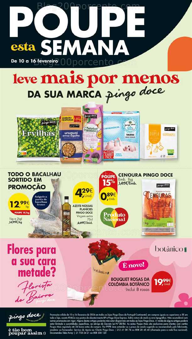 Antevisão Folheto PINGO DOCE Lojas Grandes Promoções 10 a 16 fevereiro