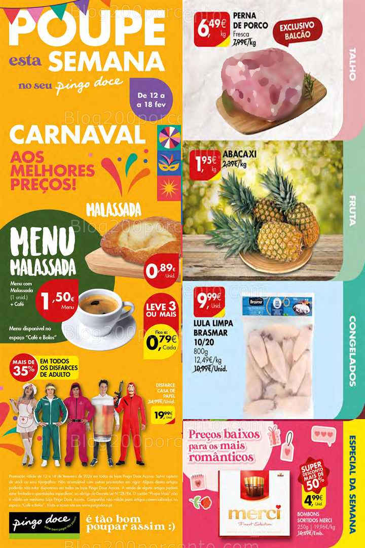 Antevisão Folheto PINGO DOCE Açores Promoções de 12 a 18 fevereiro