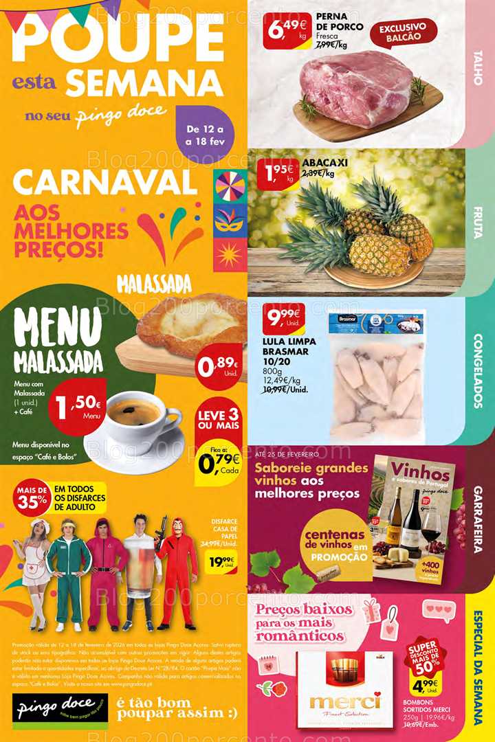 Antevisão Folheto PINGO DOCE Açores Promoções de 12 a 18 fevereiro