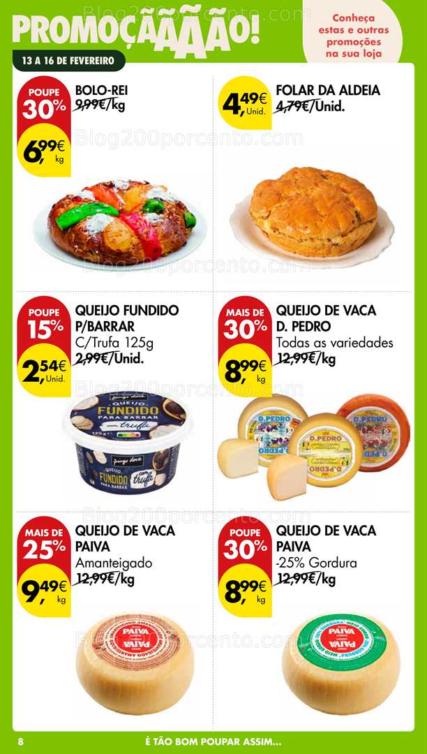 Antevisão Folheto PINGO DOCE Promoções Fim de Semana - 13 a 16 fevereiro