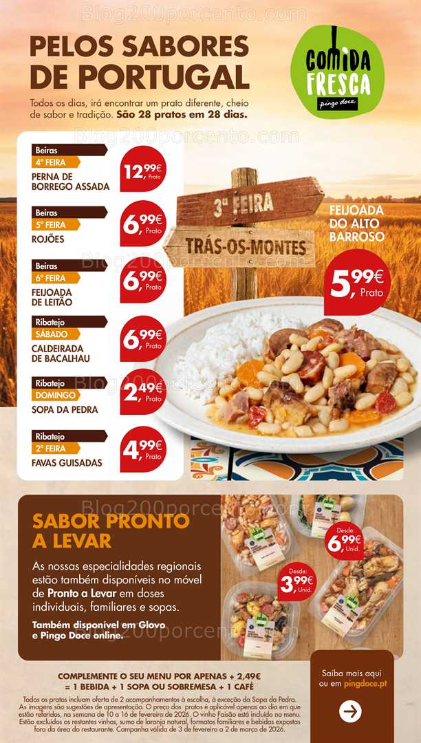 Antevisão Folheto PINGO DOCE Promoções Fim de Semana - 13 a 16 fevereiro